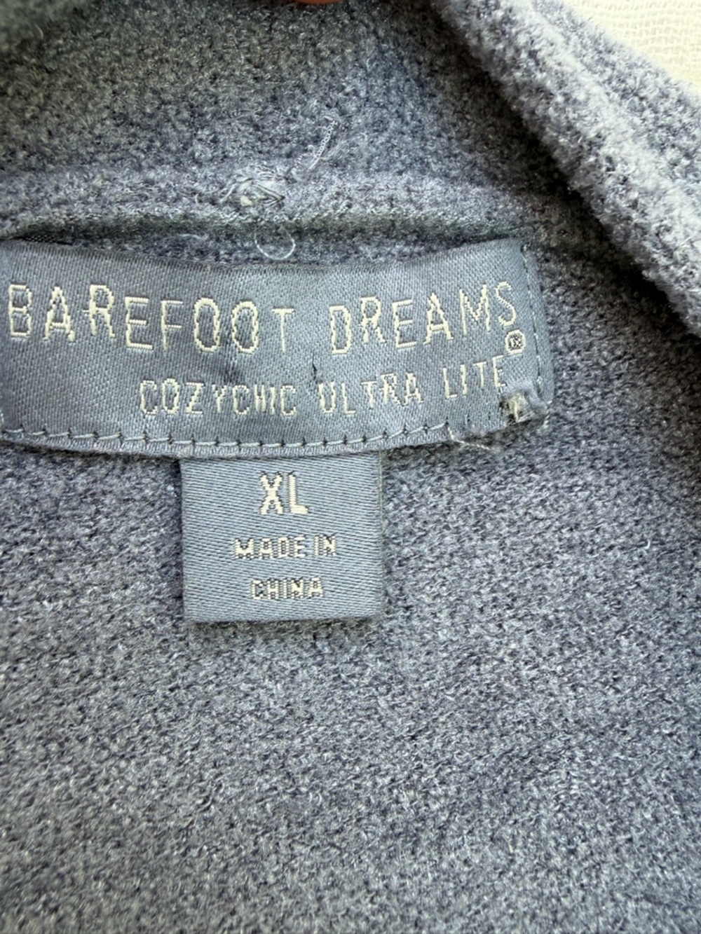 Barefoot Dreams CozyChic Ultra Lite Robe XL Blue Gray Lounge Cardigan - Picture 2 of 7